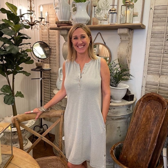 NWT Simpli Zen sleeveless Cotton Dress - Picture 2 of 8